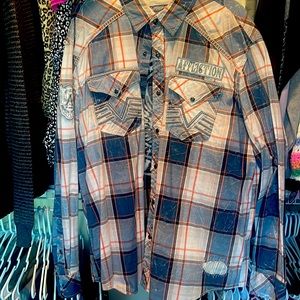 Men’s affliction button up 3xl